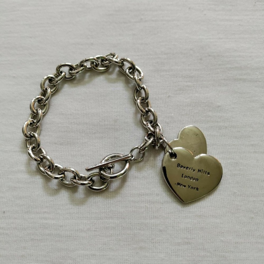 Beverly Hills London New York Heart Chain Bracelet